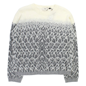 Hush Ecru/Grey Ombre Animal Jumper