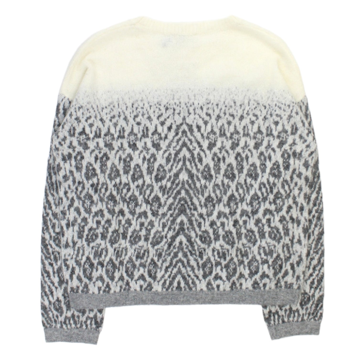 Hush Ecru/Grey Ombre Animal Jumper