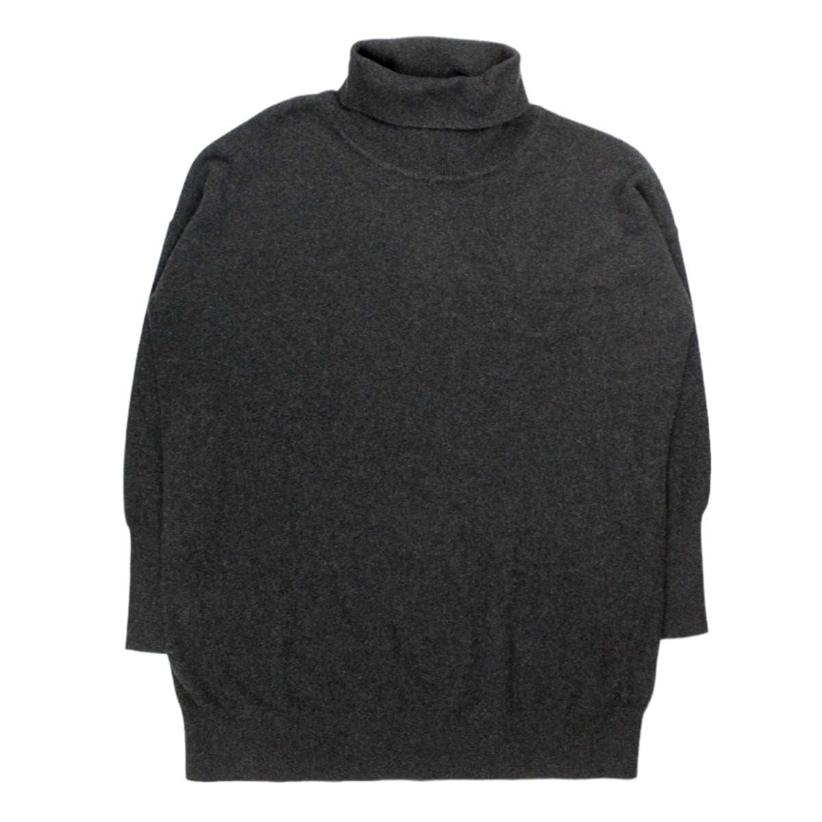 Hush Charcoal Marl Cashmere Roll Neck Dress