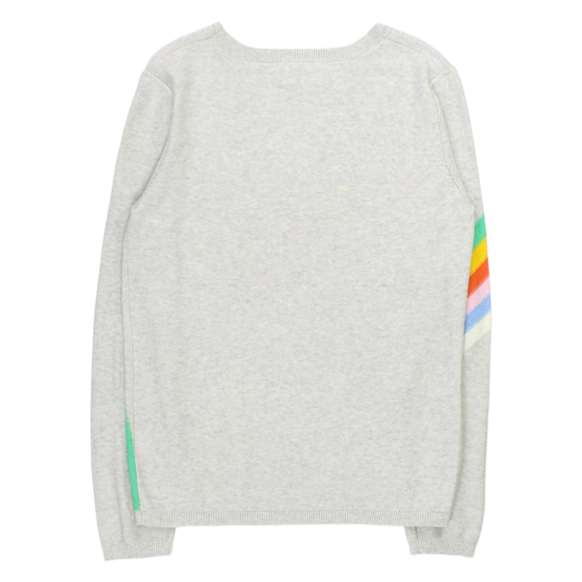 Hush Grey Marl/Multi Rainbow Stripe Jumper