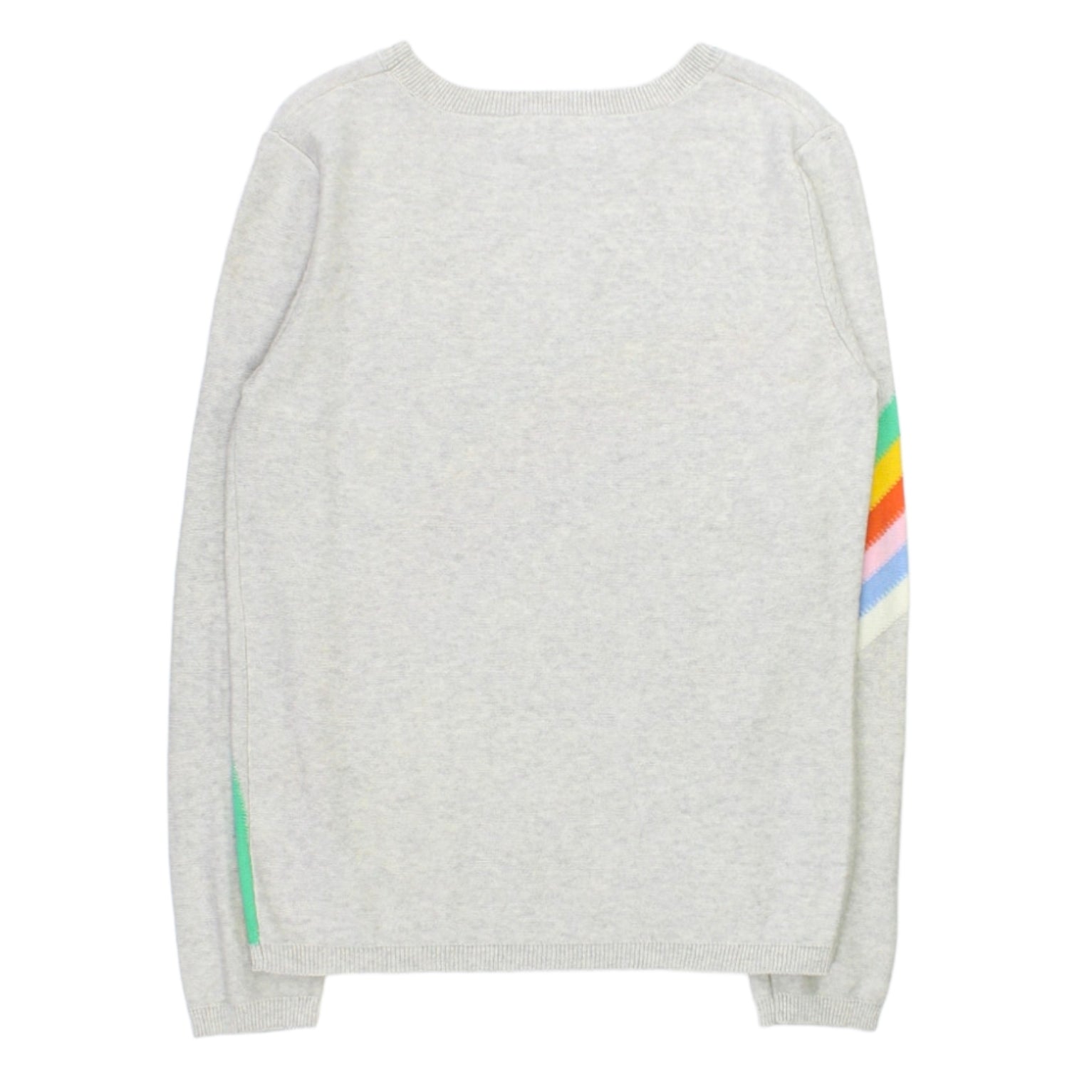 Grey jumper rainbow stripe best sale