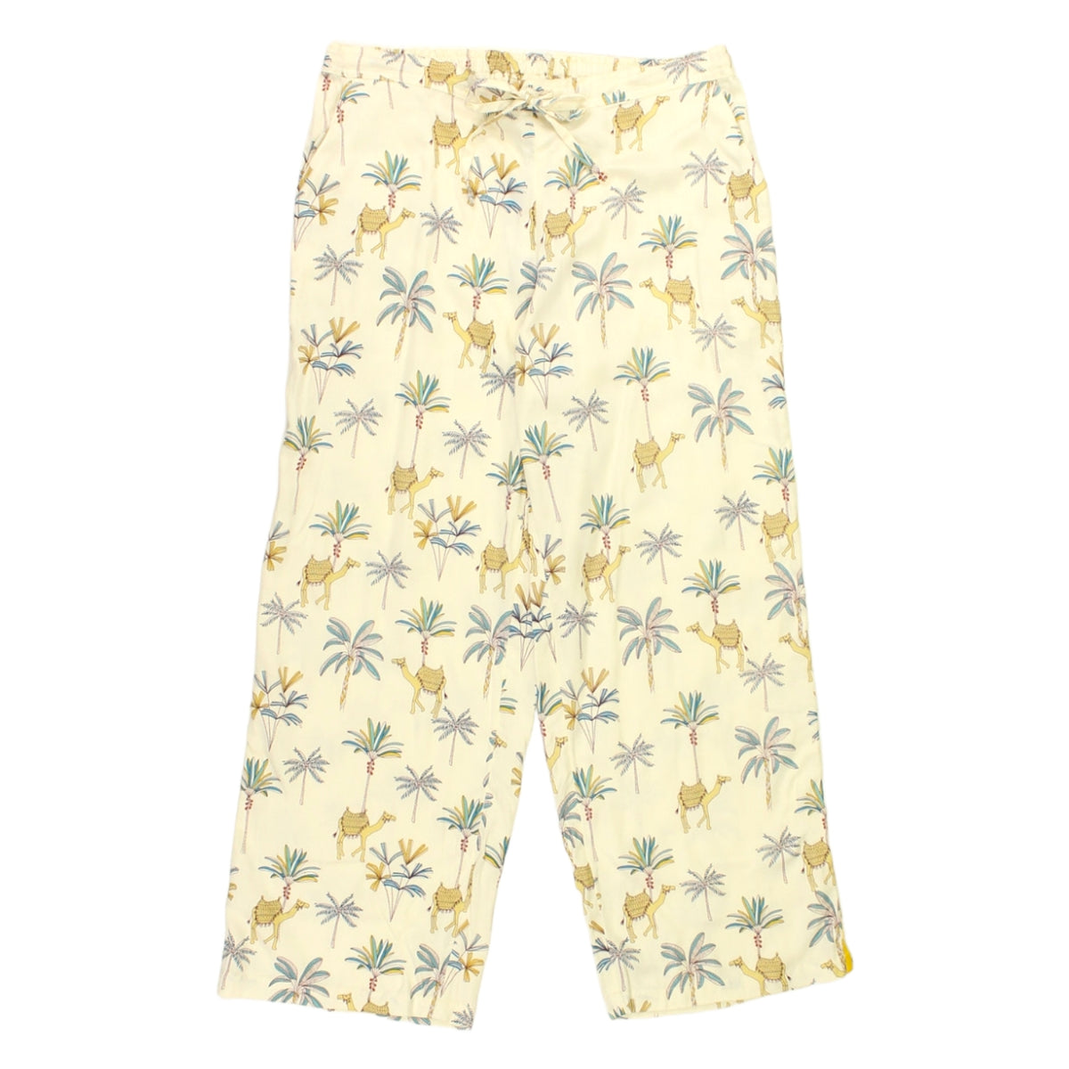 Hush Cream Camel Print Culotte PJ Trousers
