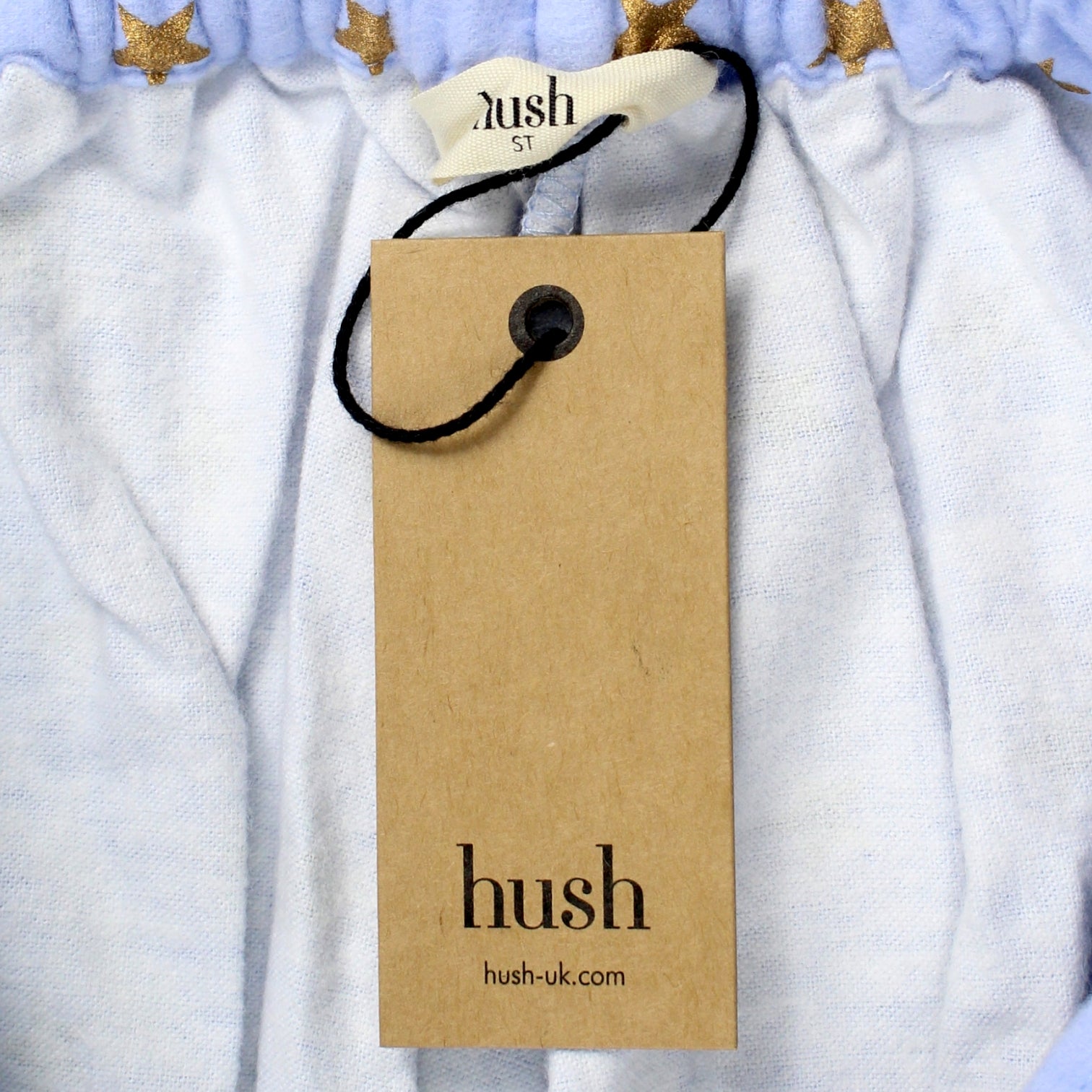 Hush Blue Gold Star Flannel PJ Trousers