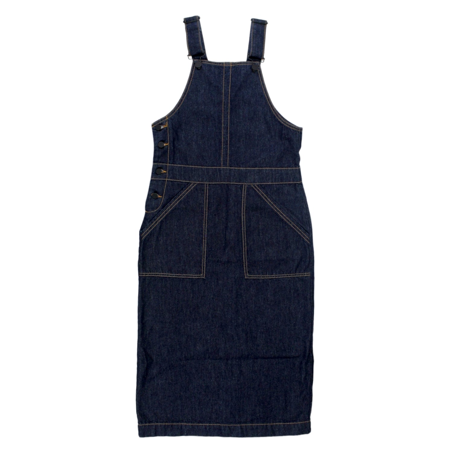 Hush Indigo Denim Dungaree Dress