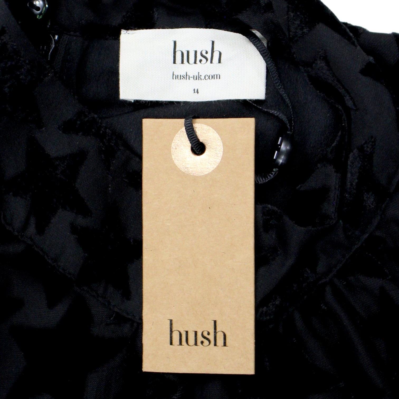 Hush Black Star Devore Jumpsuit