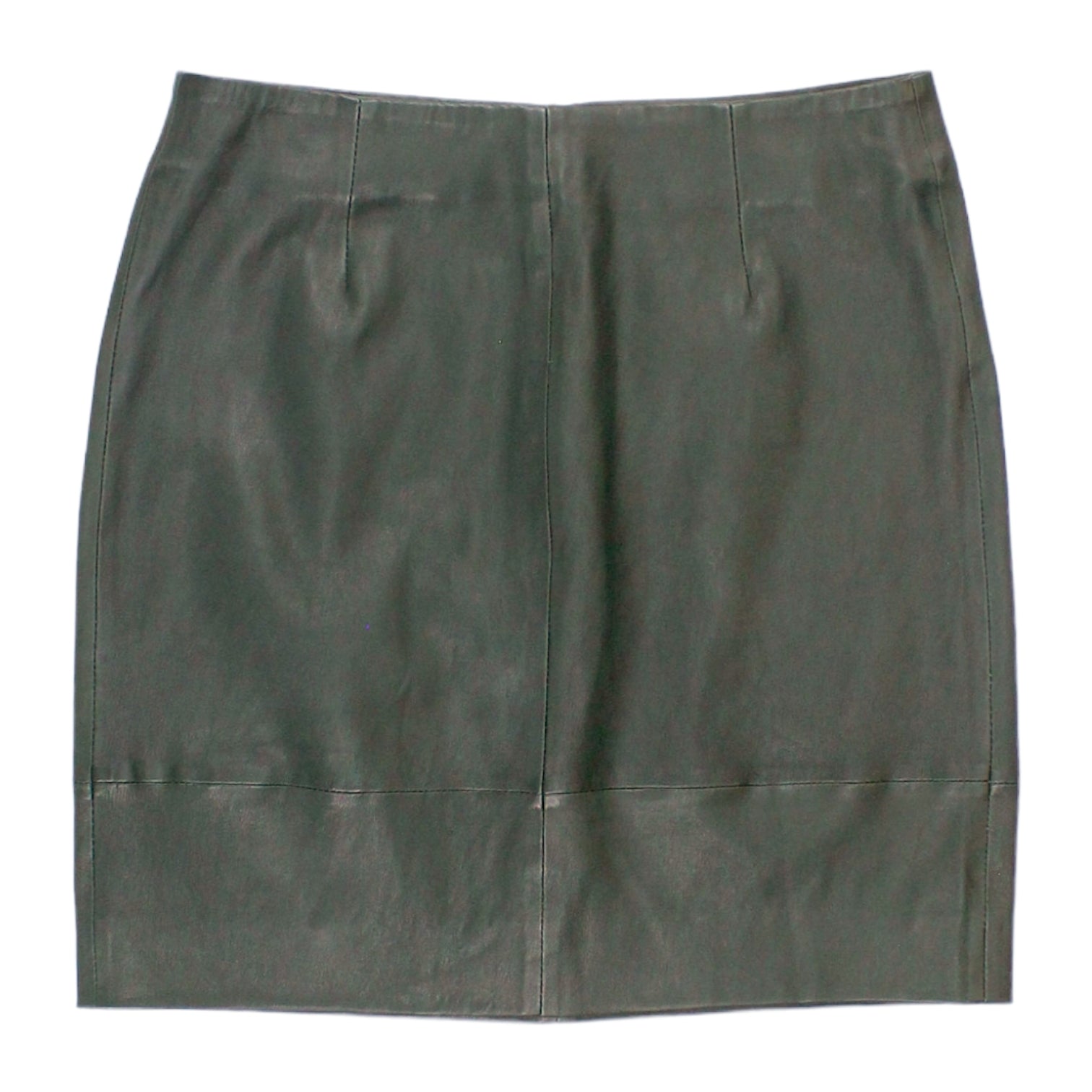 Hush Forest Green Leather Skirt | Shop from Crisis Online