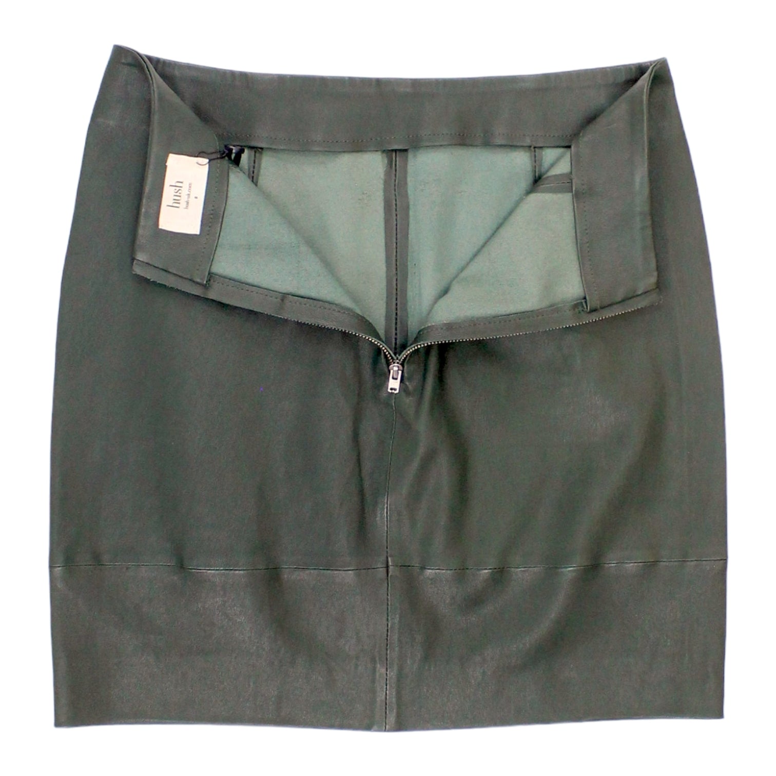 Hush Forest Green Leather Skirt