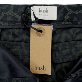 Hush Dark Green Jacquard Trousers