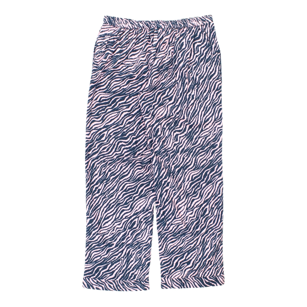 Hush Pink/Navy Zebra Flannel Pyjamas Bottoms
