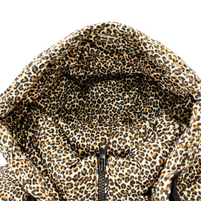 Hush Cream Leopard Puffer Jacket