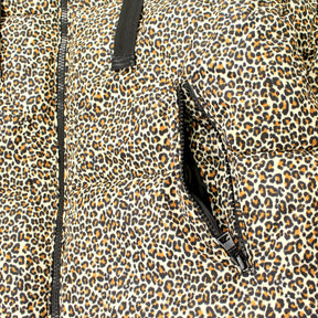 Hush Cream Leopard Puffer Jacket