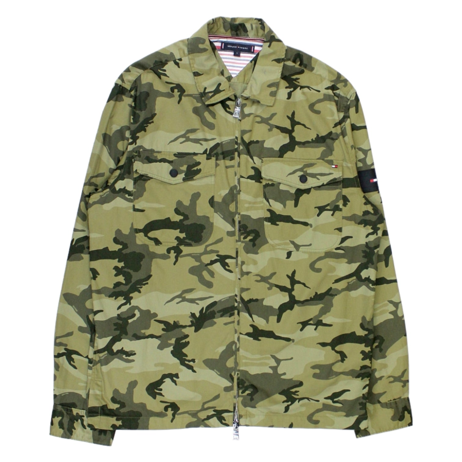 Tommy hilfiger hot sale camo coat