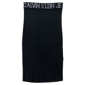 Calvin Klein Black Ribbed Tube Skirt