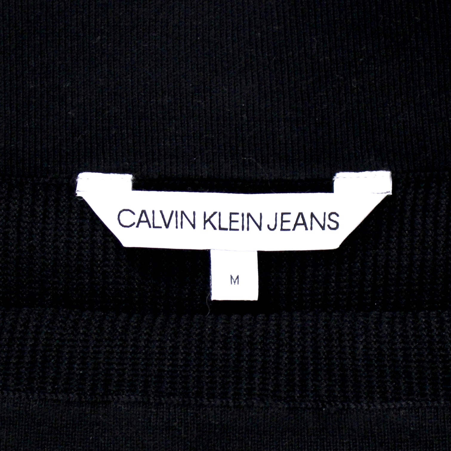 Calvin Klein Black Ribbed Tube Skirt