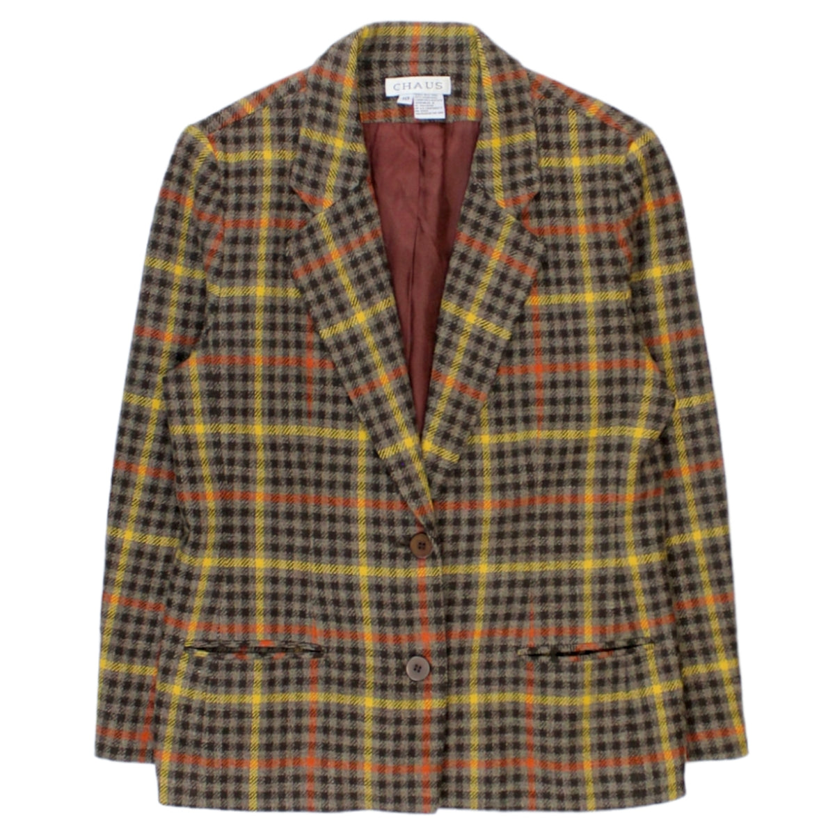 Chaus Brown Check Hacking Jacket