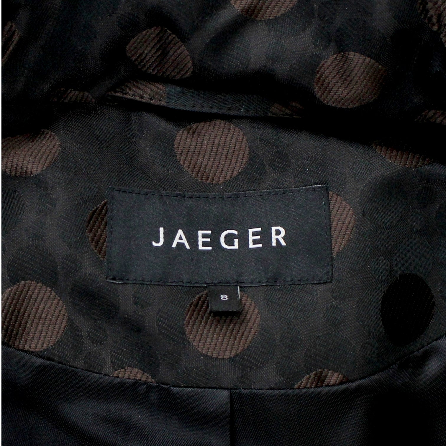 Jaeger Brown Jacquard Spot Coat