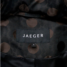 Jaeger Brown Jacquard Spot Coat