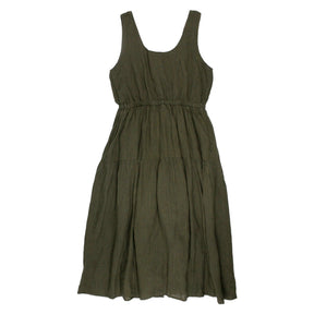 L.F. Markey Olive Linen Farrell Dress