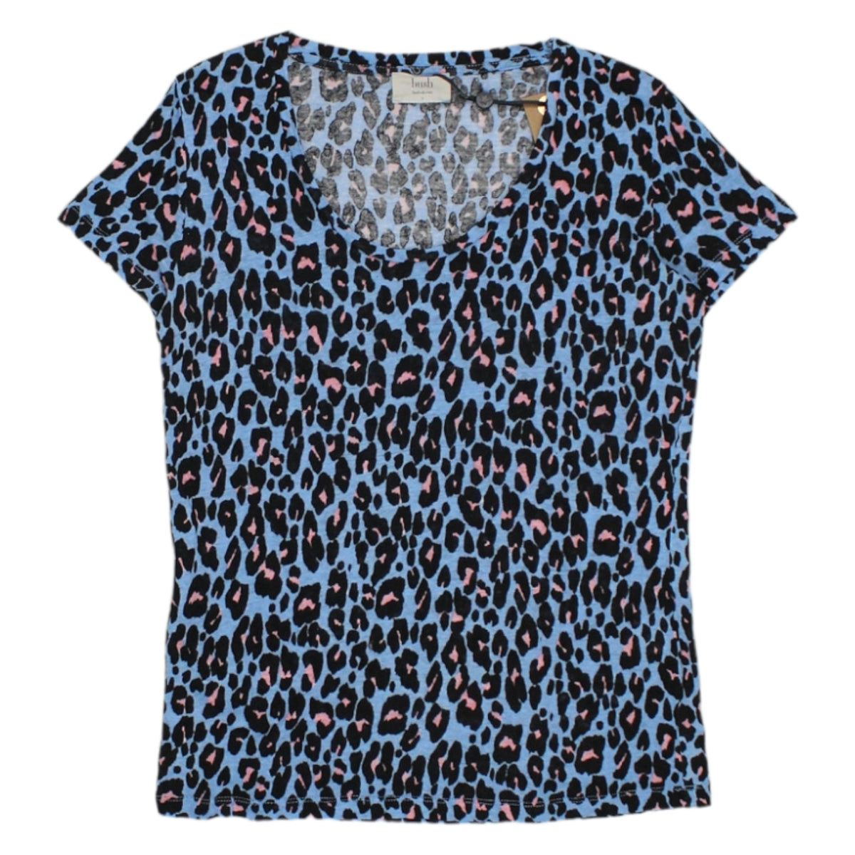 Hush Blue Leopard Print Melanie Top