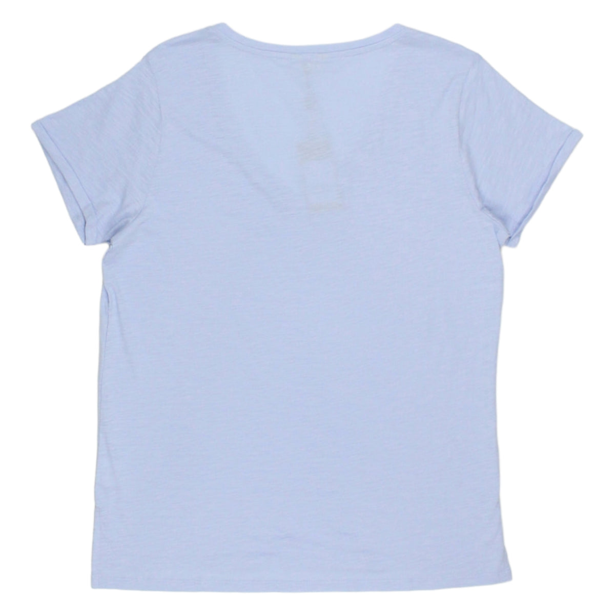 Hush Pale Blue Cotton Slub T-Shirt