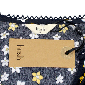 Hush Black Daffodil Print Molly Top