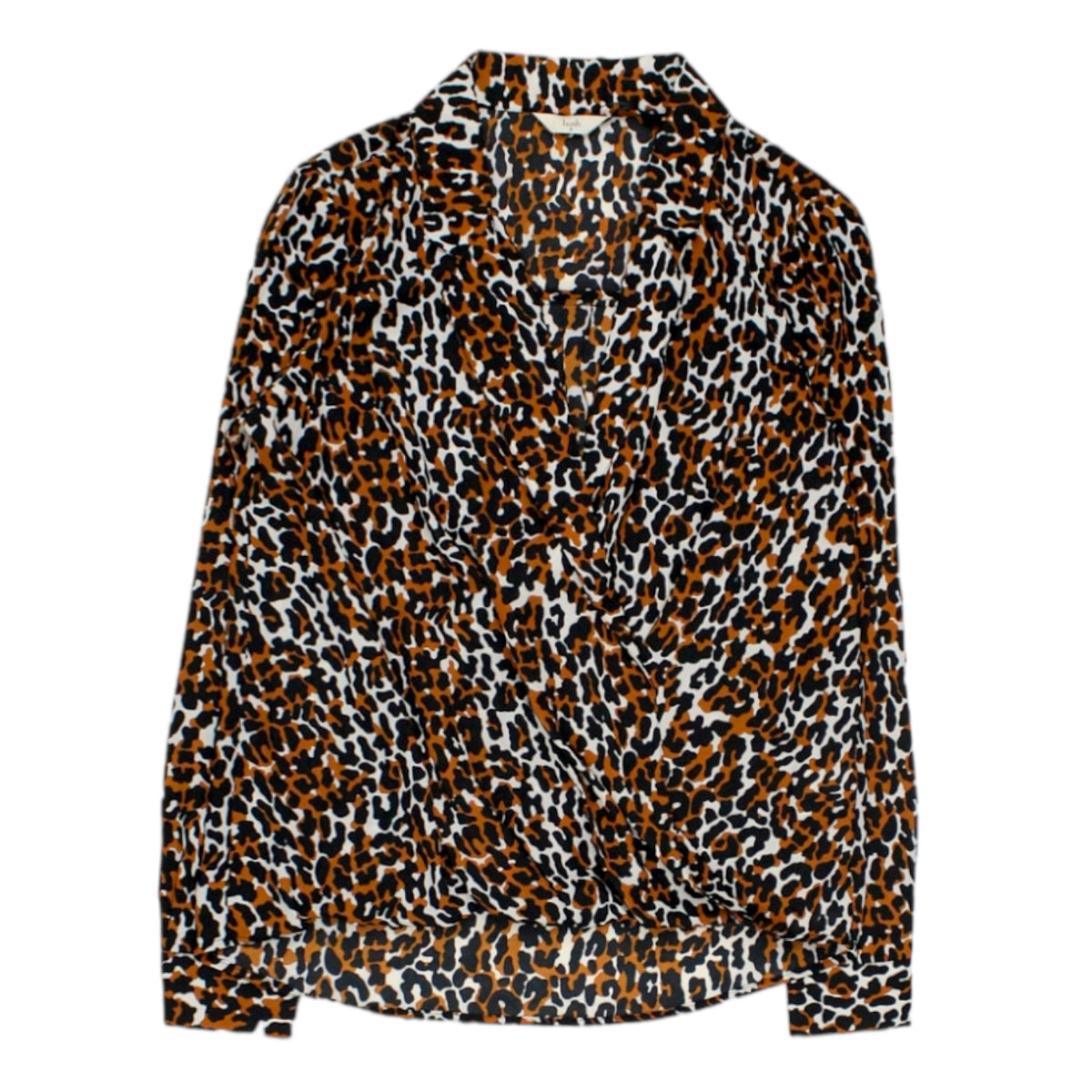 Hush Cream Leopard Atlas Wrap Shirt