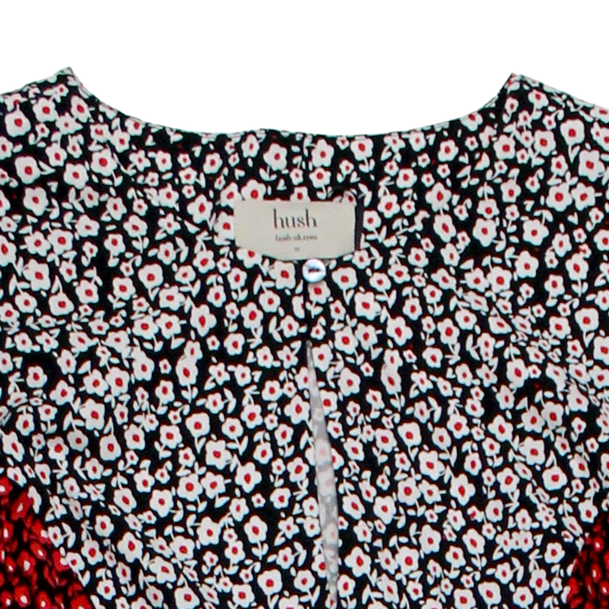 Hush Navy Ditsy Mix Panel Dress