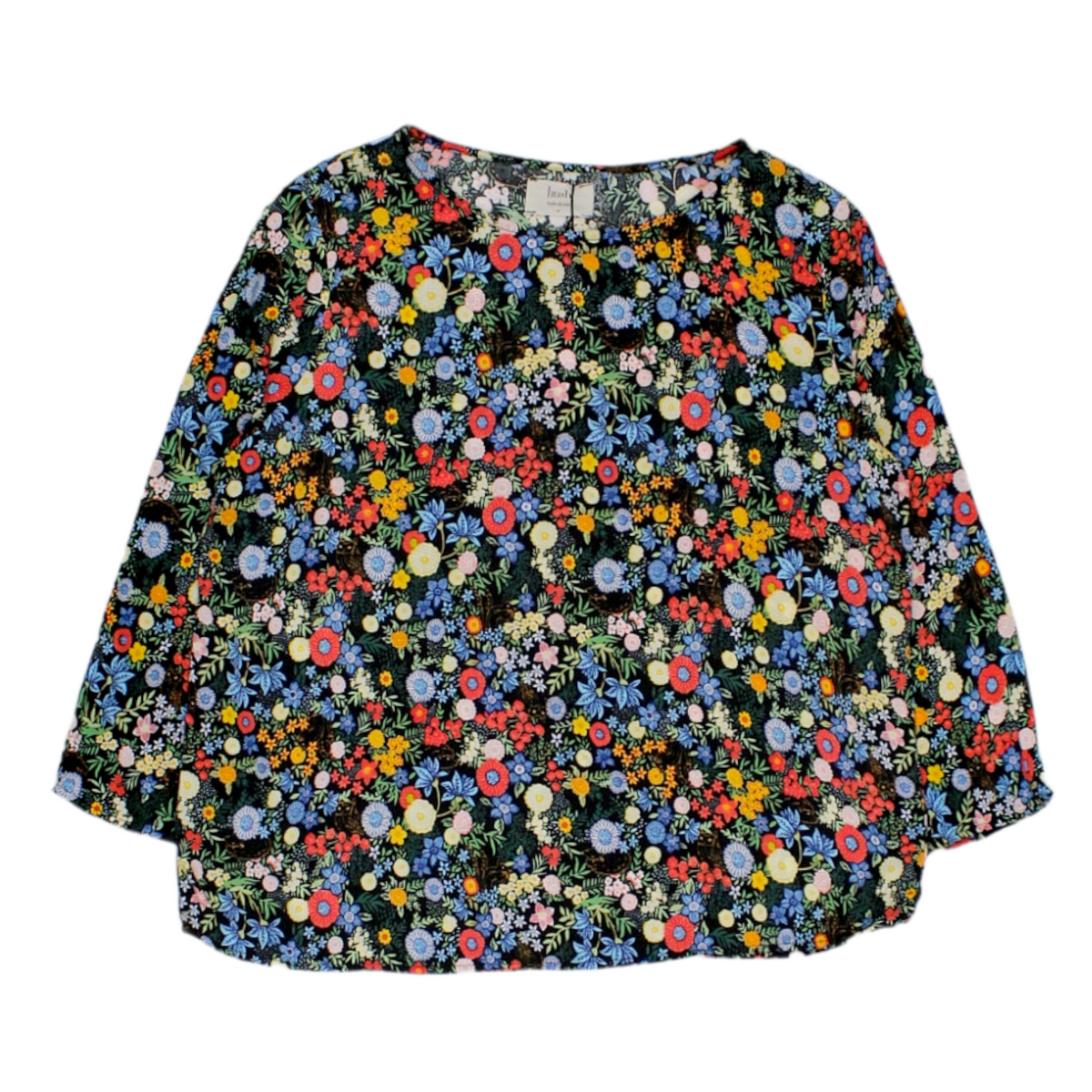 Hush Black/Multi Woodland Floral Top