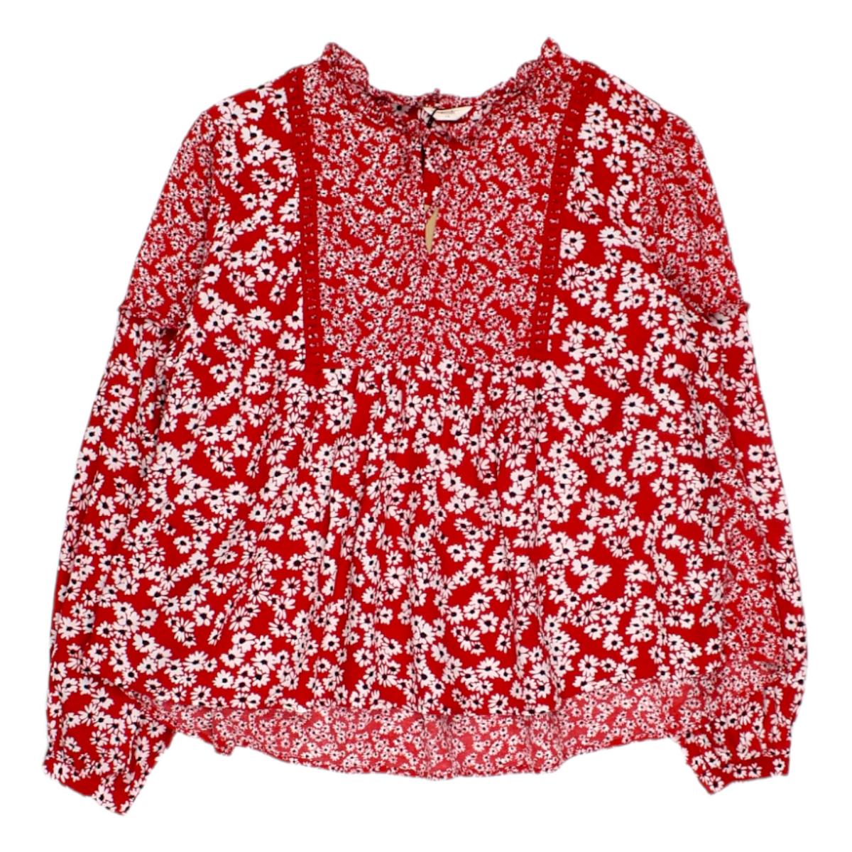Hush Red Daisy Print Delilah Top