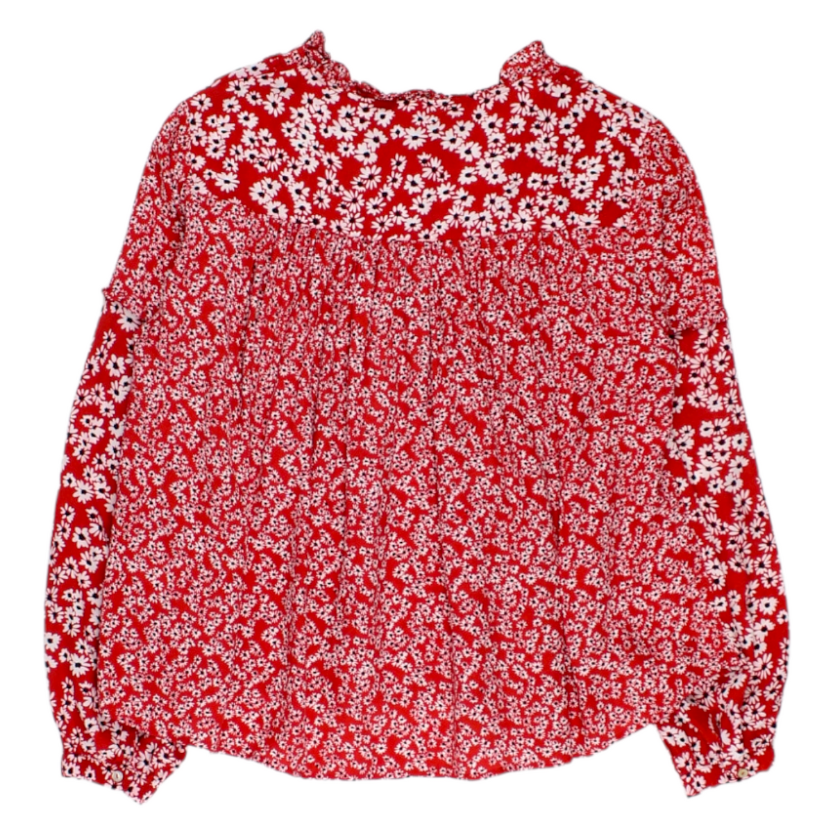 Hush Red Daisy Print Delilah Top