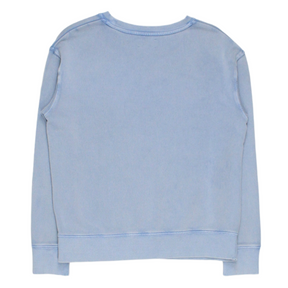 Hush Washed Blue Summer Waves Sweat Top