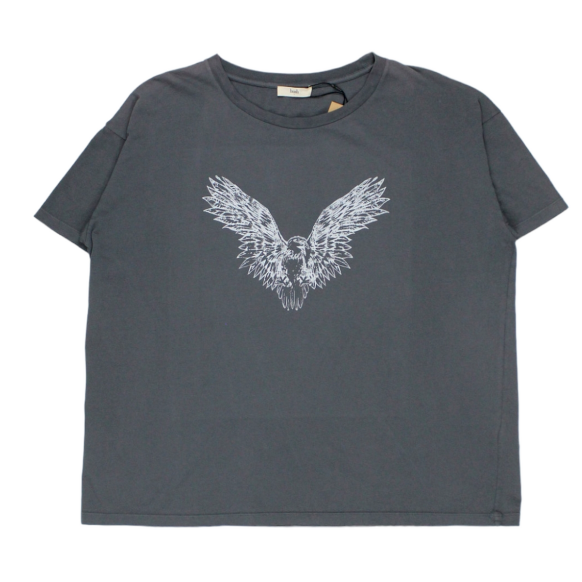 Hush Grey Flying Eagle Boyfriend T-Shirt
