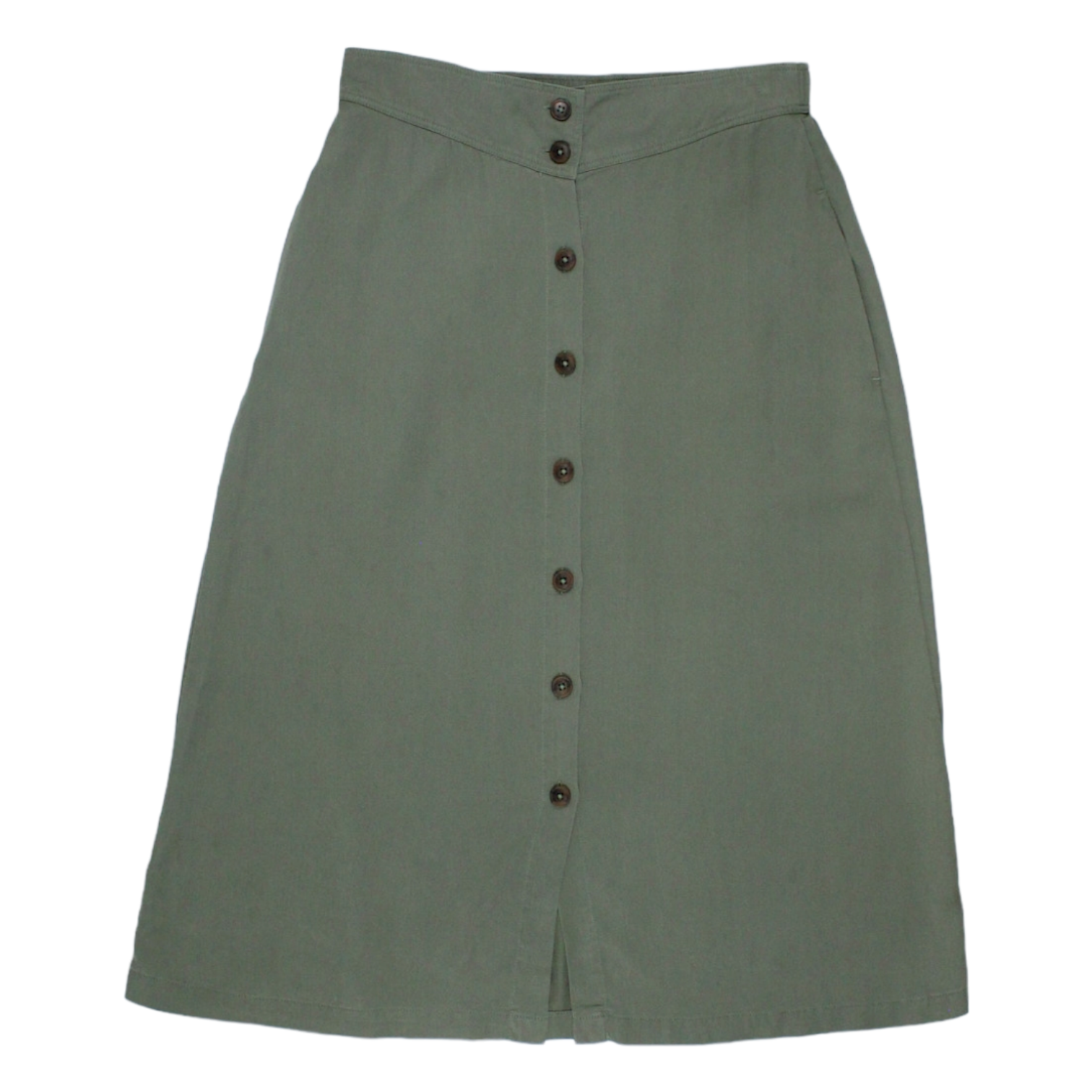 Hush Khaki Jemima Button Skirt | Shop from Crisis Online