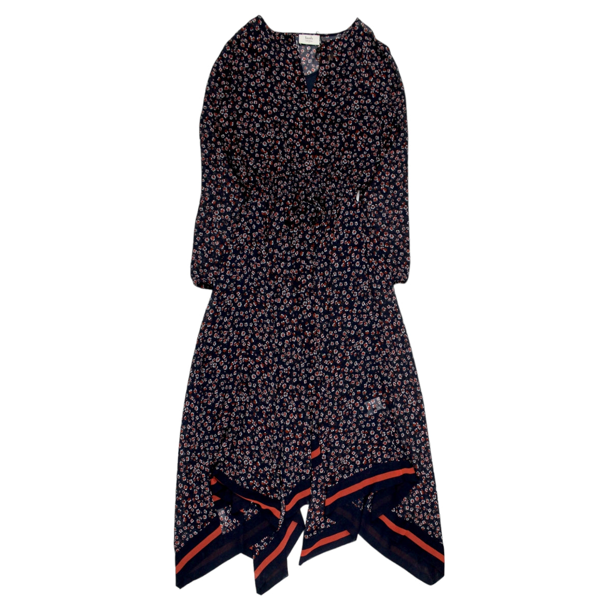 Hush Navy Ditsy Rose Soleste Dress