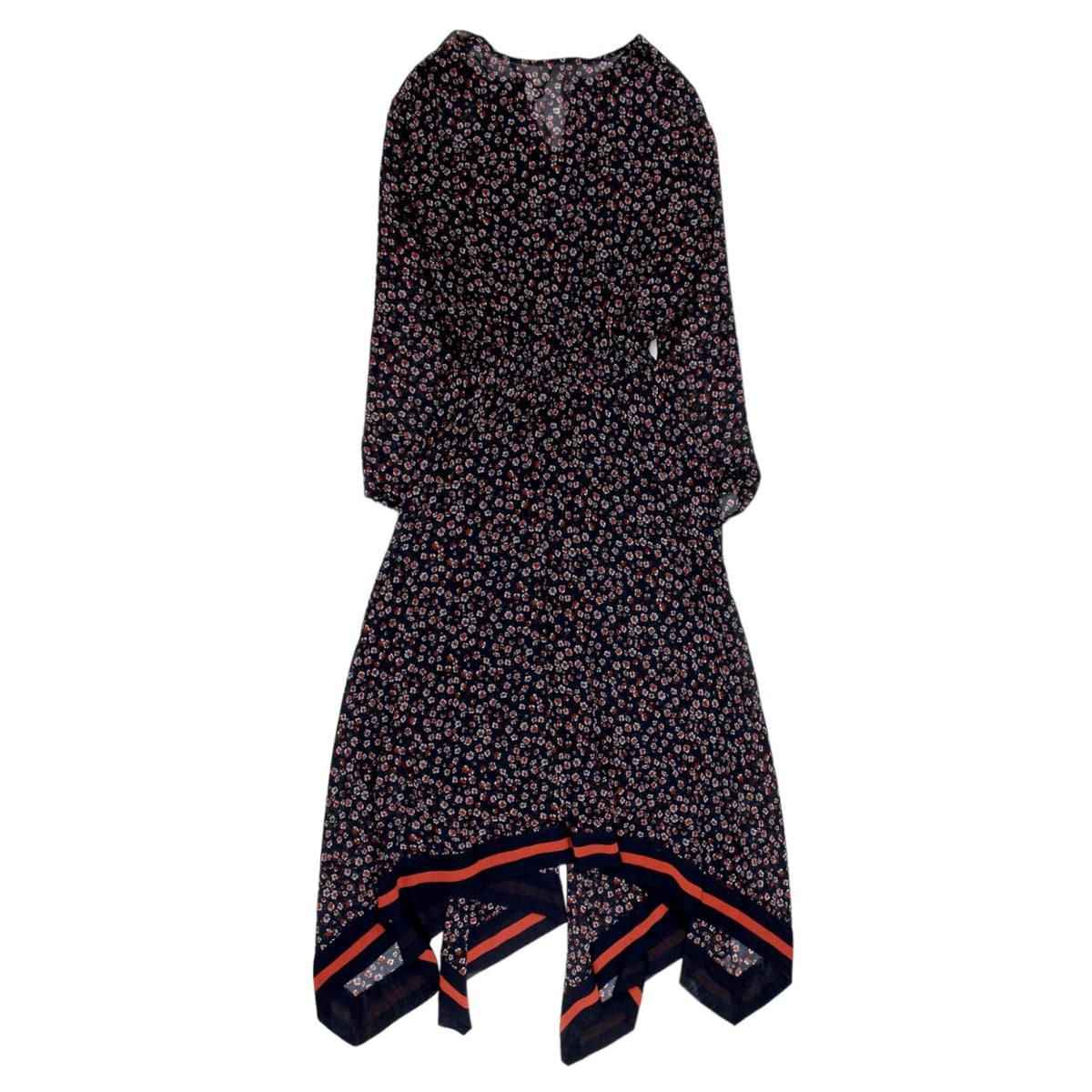 Hush Navy Ditsy Rose Soleste Dress