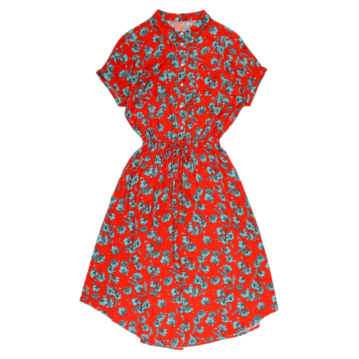 Hush Red Poppy Hattie Shirt Dress