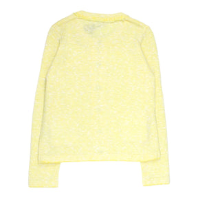 Hush Yellow/White Cara Crop Knit Jacket