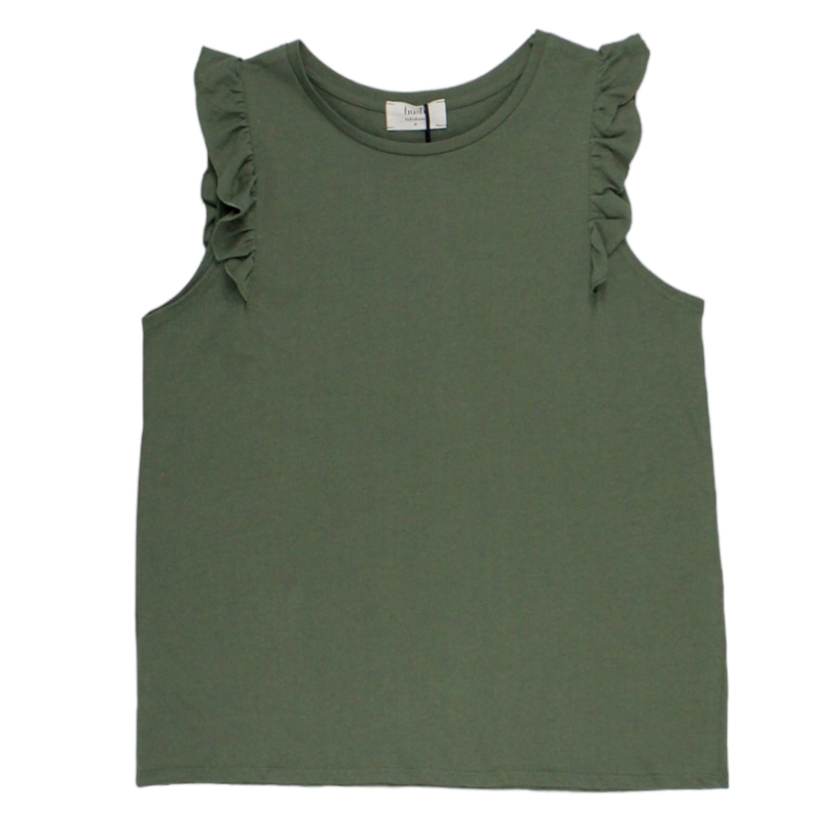 Hush Khaki Frill Sleeve Top