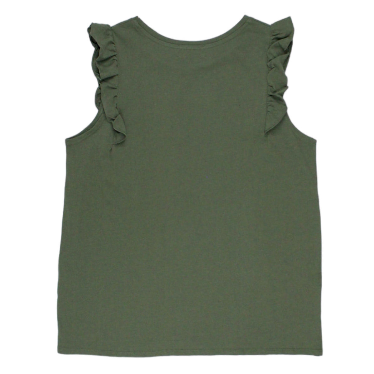Hush Khaki Frill Sleeve Top