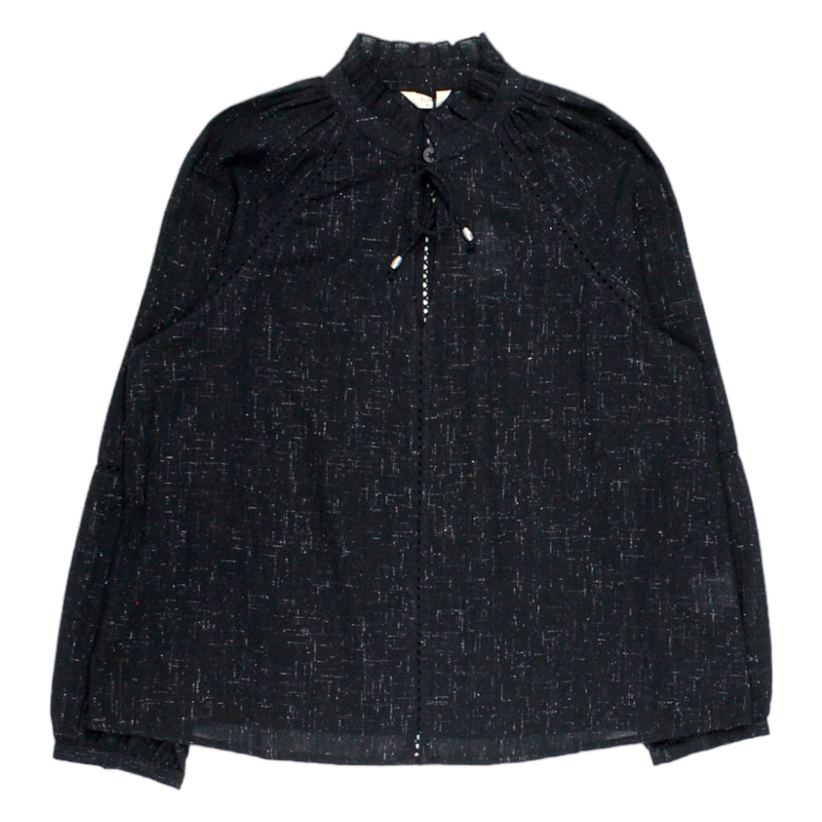Hush Black Sparkle Anastasia Trim Blouse
