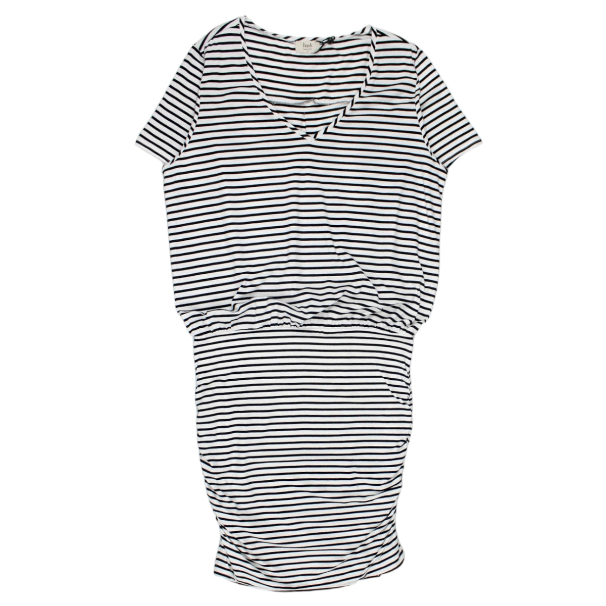 Hush Black/White Stripe Tara Dress