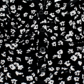 Calvin Klein Black Floral Off Shoulder Dress