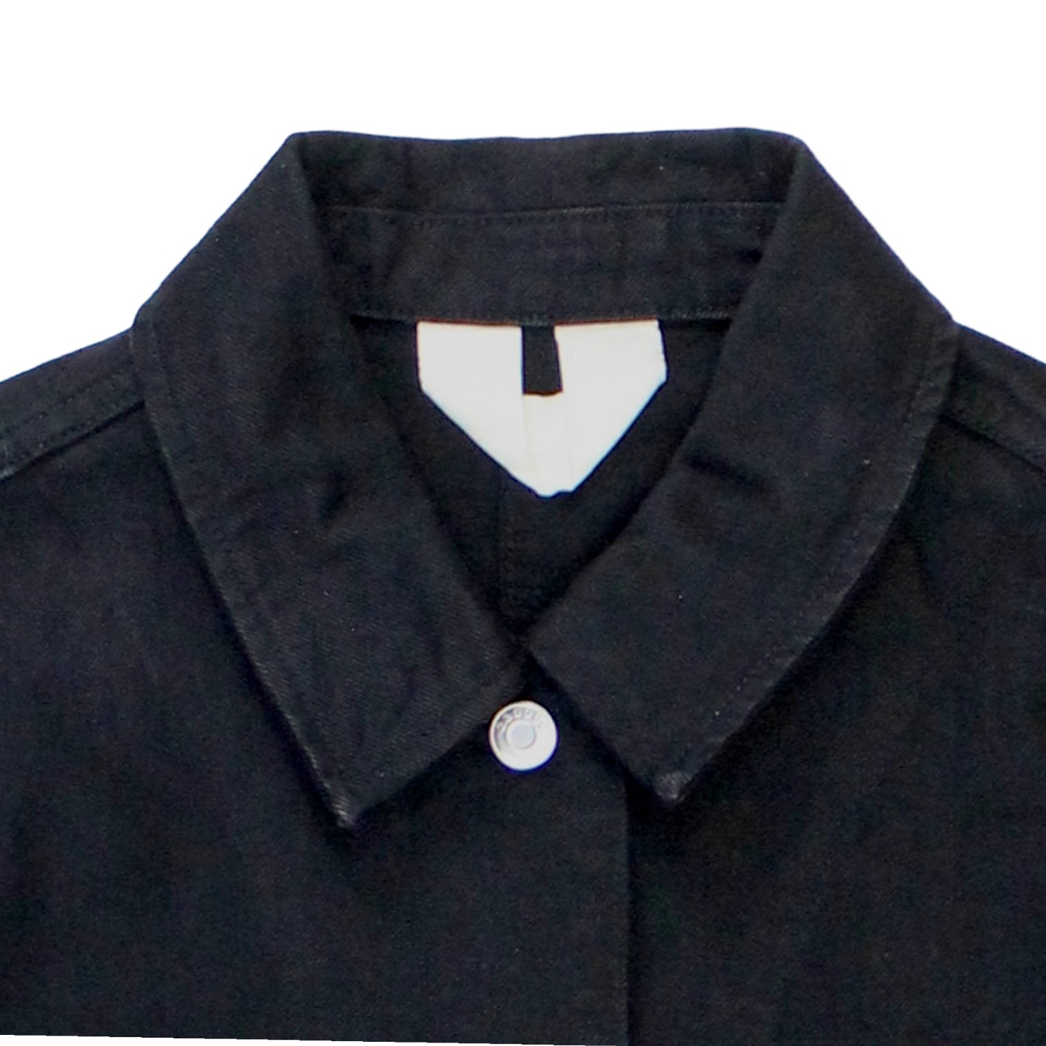 Arket Soft Black Organic Twill Work Style Jacket