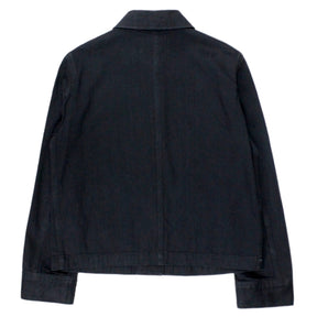 Arket Soft Black Organic Twill Work Style Jacket