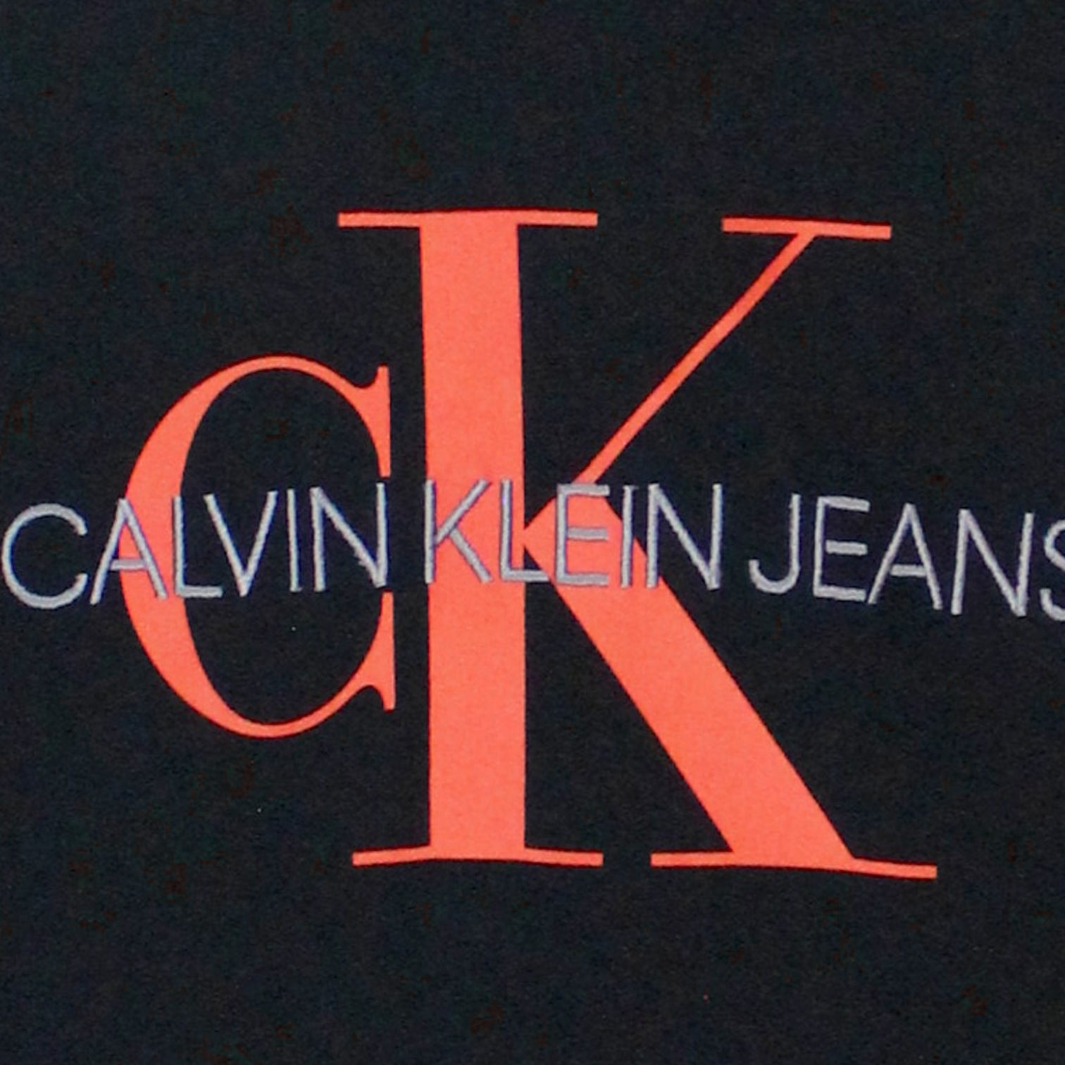 Calvin Klein Jeans Black Red Logo Hoodie
