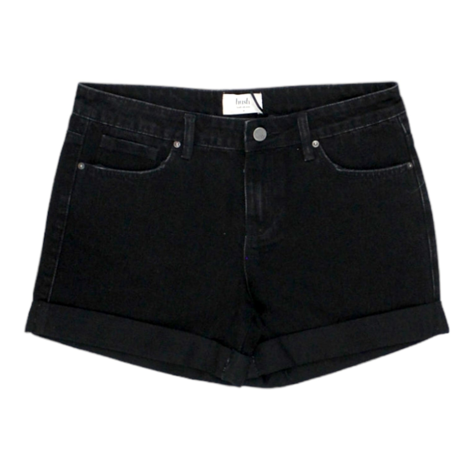 Hush Black Denim Shorts