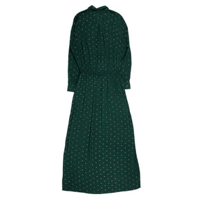 hush green dress HUSH Clove Check Midi Dress