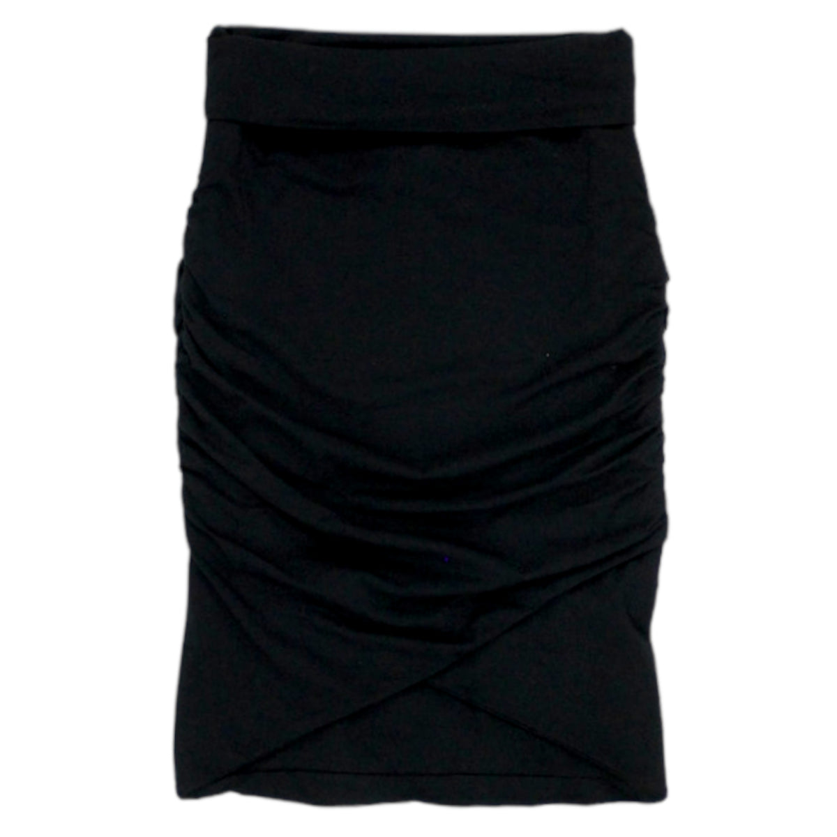 Hush Black Jersey Crossover Skirt
