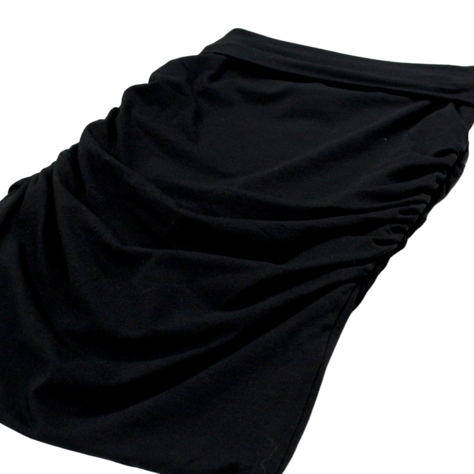 Hush Black Jersey Crossover Skirt