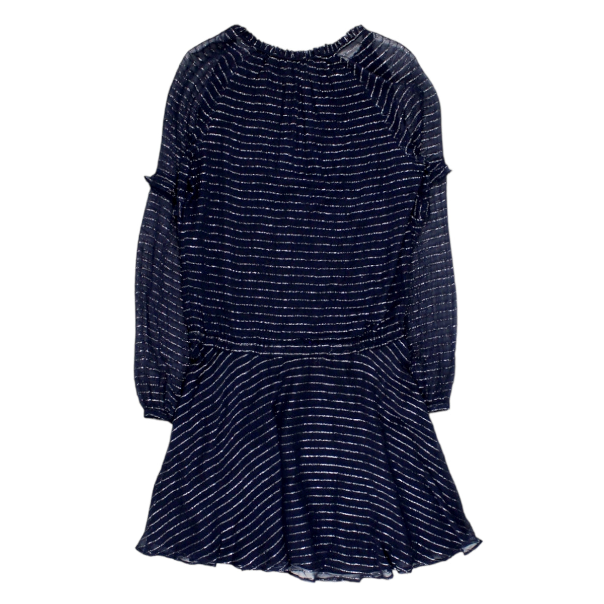 Hush Blue/Silver Cyndi Lurex Dress